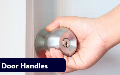 Door Handles anti microbial coating Bacti Barrier Sanitization