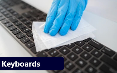 keyboards anti microbial coating Bacti Barrier Sanitization