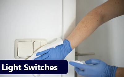 light switch anti microbial coating Bacti Barrier Sanitization