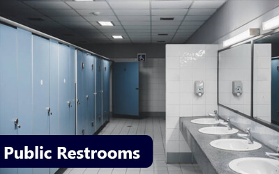 public restrooms anti microbial coating Bacti Barrier Sanitization