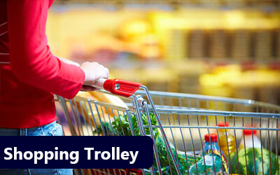 shopping Trolleys anti microbial coating Bacti Barrier Sanitization